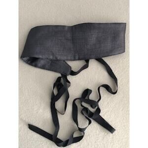 Bryn Walker Woven Wrap Belt Women's One Size Navy NEW